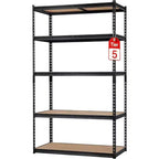 Heavy Duty Garage Storage Shelves 5 Tiers with 2000 LBS Capacity, Adjustable Metal Shelving Unit 36x18x72 inches, Durable Storage Rack