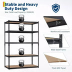 Heavy Duty Garage Storage Shelves – 5 Tiers, 2000 LBS Capacity, Adjustable Metal Shelving Unit