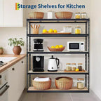Heavy Duty Garage Storage Shelves – 5 Tiers, 2000 LBS Capacity, Adjustable Metal Shelving Unit