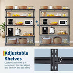 Heavy Duty Garage Storage Shelves – 5 Tiers, 2000 LBS Capacity, Adjustable Metal Shelving Unit