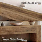 Narrow Wooden Long Console Table – Rustic Brown, Sofa Table for Entryway, Living Room & Foyer