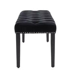 Modern Velvet Tufted Dining Bench – Cushioned Seat, Upholstered Ottoman for Dining Room & Bedroom