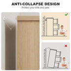 7-Drawer Dresser with Embedded Handles, Modern Wood Chest of Drawers for Bedroom, Nursery, Living Room, Easy Assembly, Anti-Tip Safety