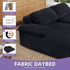 Oversized Double Chaise Lounge Sofa – Corduroy, Deep Seat, Loveseat Sleeper with Pillows