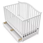 4-in-1 Convertible Crib with Drawer – Grows with Baby, Nursery Essential