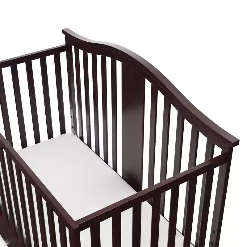 Solano 4-in-1 Convertible Crib with Drawer – Grows with Baby, Nursery Essential