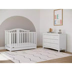 4-in-1 Convertible Crib with Drawer – Grows with Baby, Nursery Essential