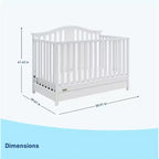 4-in-1 Convertible Crib with Drawer – Grows with Baby, Nursery Essential