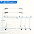 Electric Sit-Stand Desk Frame – Dual-Motor, Height Adjustable, 3 Memory Positions, Touch Control