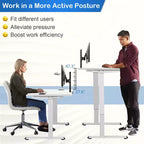 Electric Sit-Stand Desk Frame – Dual-Motor, Height Adjustable, 3 Memory Positions, Touch Control