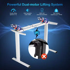 Electric Sit-Stand Desk Frame – Dual-Motor, Height Adjustable, 3 Memory Positions, Touch Control