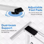 Electric Sit-Stand Desk Frame – Dual-Motor, Height Adjustable, 3 Memory Positions, Touch Control