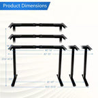 Electric Sit-Stand Desk Frame – Dual-Motor, Height Adjustable, 3 Memory Positions, Touch Control