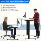 Electric Sit-Stand Desk Frame – Dual-Motor, Height Adjustable, 3 Memory Positions, Touch Control