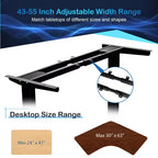 Electric Sit-Stand Desk Frame – Dual-Motor, Height Adjustable, 3 Memory Positions, Touch Control