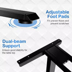 Electric Sit-Stand Desk Frame – Dual-Motor, Height Adjustable, 3 Memory Positions, Touch Control