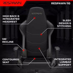 Ergonomic Gaming Chair – Adjustable Lumbar Support, Reclining, Racing Style