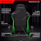 Ergonomic Gaming Chair – Adjustable Lumbar Support, Reclining, Racing Style
