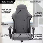 Ergonomic Gaming Chair – Adjustable Lumbar Support, Reclining, Racing Style