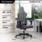 Ergonomic Gaming Chair – Adjustable Lumbar Support, Reclining, Racing Style