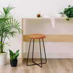 Spring in Retro Counter Height Barstool – Artistic Print, Modern Kitchen Stool