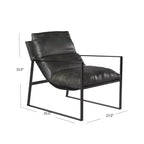 Faux Leather Accent Chair – Modern Style, Comfortable Living Room Seating