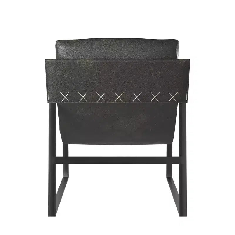 Varick Faux Leather Accent Chair – Modern Style, Comfortable Living Room Seating