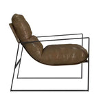 Faux Leather Accent Chair – Modern Style, Comfortable Living Room Seating