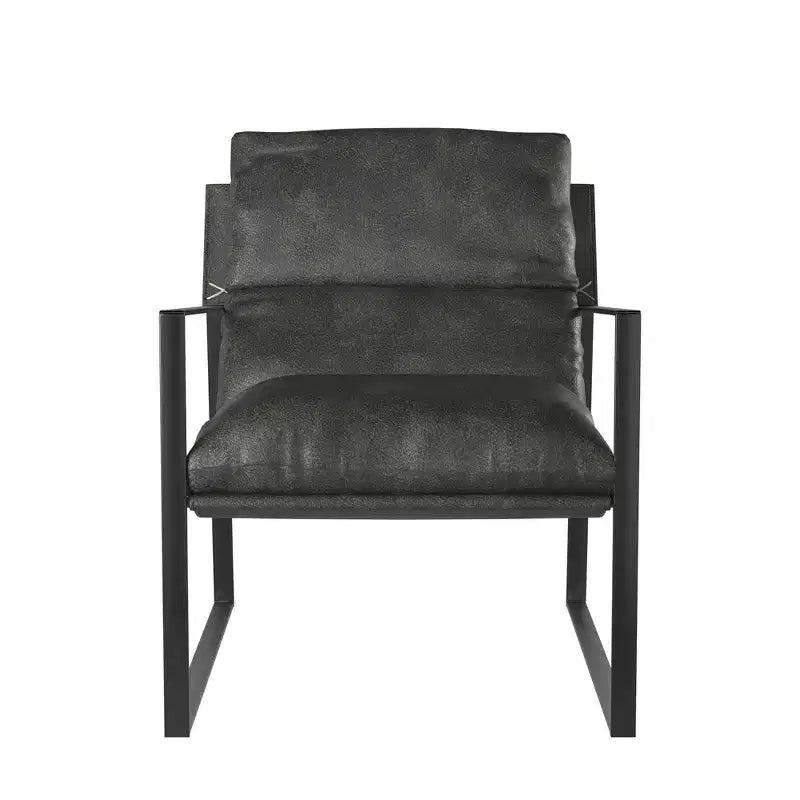 Varick Faux Leather Accent Chair – Modern Style, Comfortable Living Room Seating