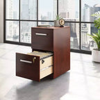 2-Drawer Rolling File Cabinet – Mobile Pedestal, Home Office Storage